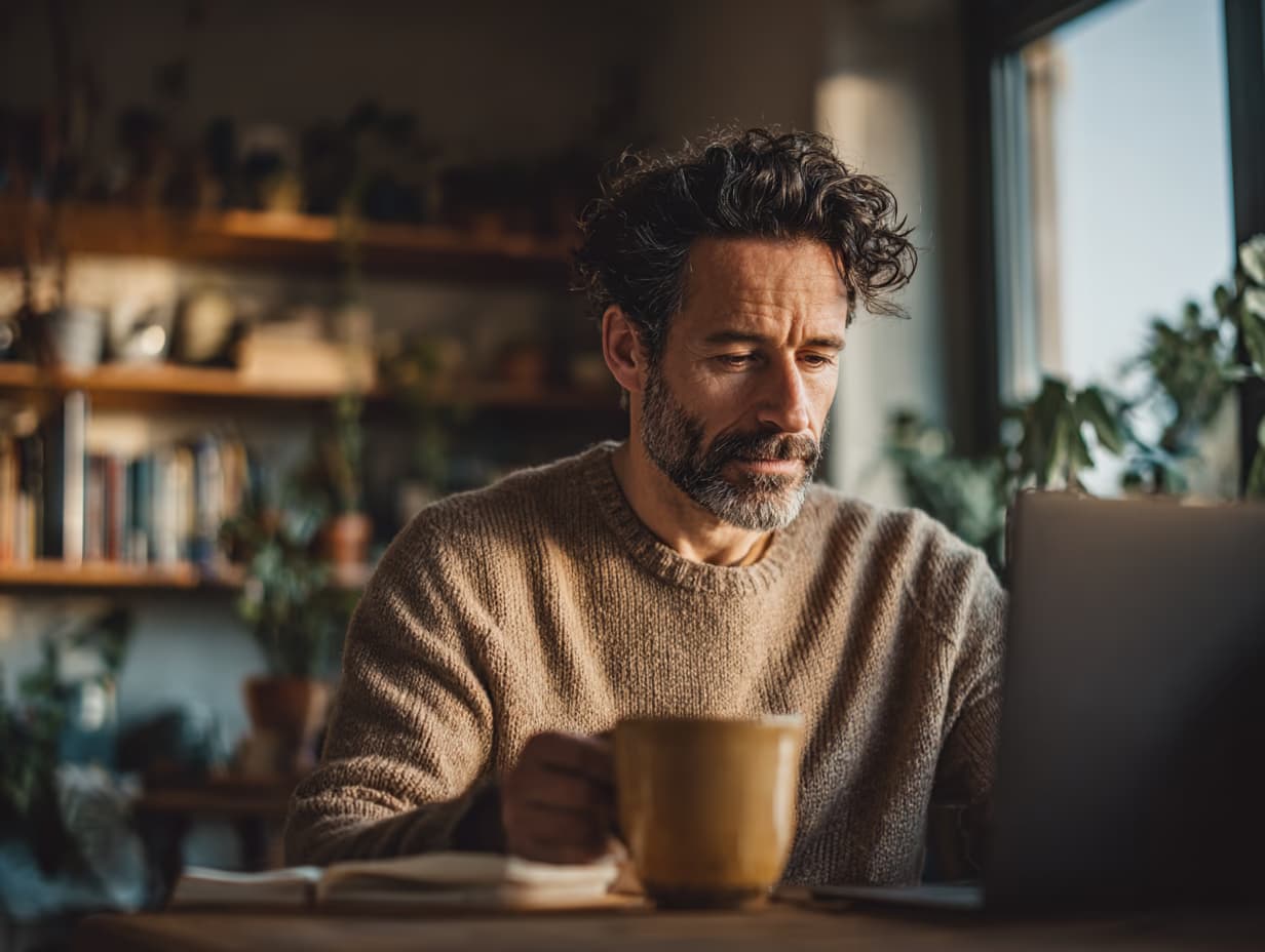 Dirigeant travaillant sur les documents de son entreprise